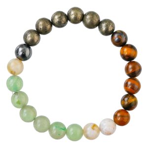 Money Magnet Bracelet for Women Men's Gifts - Protection Healing Crystal Bracelet - 8mm Gemstone Beaded Adjustable